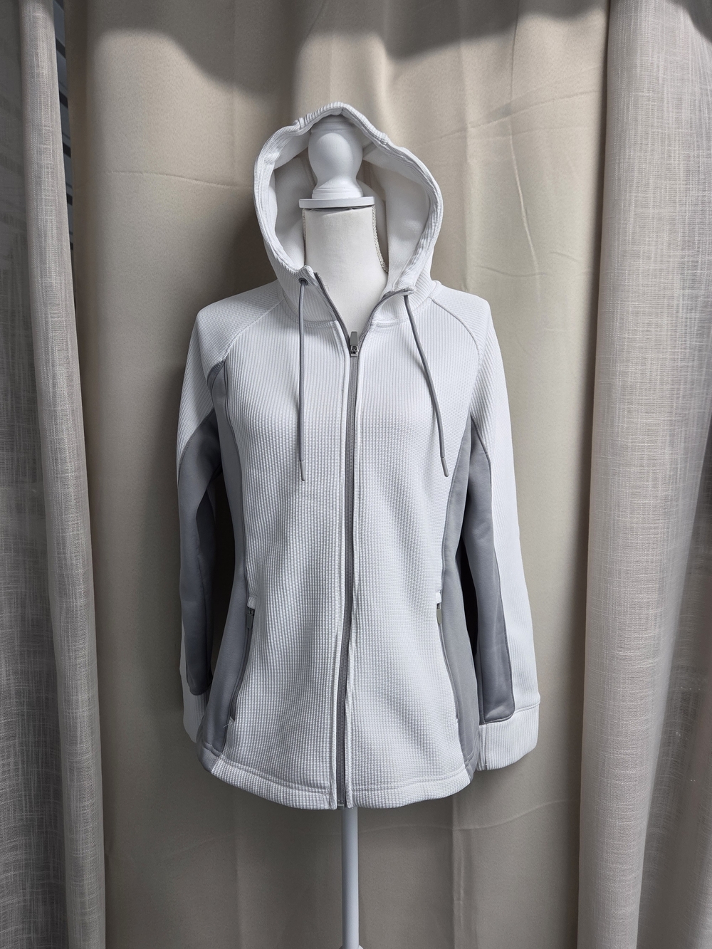 Swiss Tech Hood Zip-Up Jacket Gorpcore Outdoorsy Size M